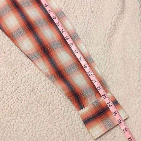 WRANGLERWRANGLER BROWN SNAPS PLAID PRINT - MENS SHIRT - Picture 7 of 7